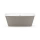 Akmens masės vonia Paa Step 170 x 89 cm balta / Glossy Smoke