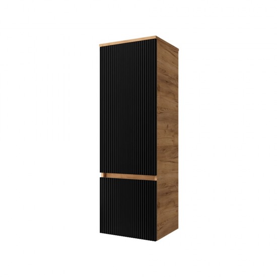Ūkinė spintelė Riva SU40F-GB 40 cm Gold Craft Oak / juoda