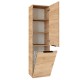 Ūkinė spintelė Riva SU42 42 cm Gold Craft Oak, su skalbinių krepšiu 