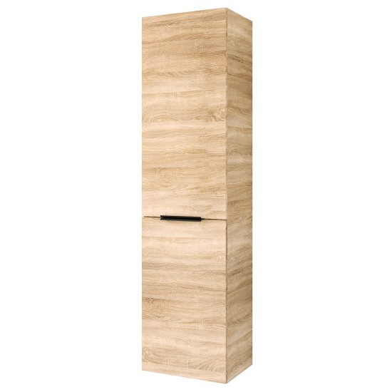 Ūkinė spintelė Riva SU42 42 cm Sonoma Oak, su skalbinių krepšiu 