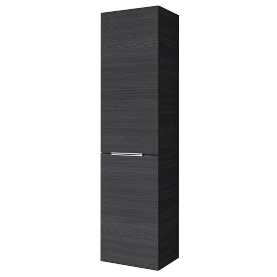 Ūkinė spintelė Riva SU42 42 cm Woodflow Ash, su skalbinių krepšiu 