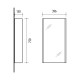 Veidrodinė spintelė Riva SV41-11 40 cm Woodflow Ash