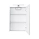 Veidrodinė spintelė Riva SV45DZ 46 cm balta, su apšvietimu