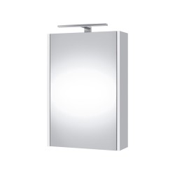 Veidrodinė spintelė Riva SV45DZ 46 cm balta, su apšvietimu
