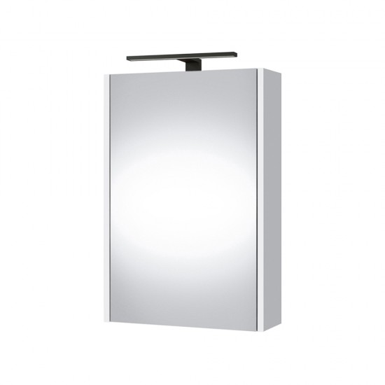 Veidrodinė spintelė Riva SV45DZ 46 cm balta, su apšvietimu
