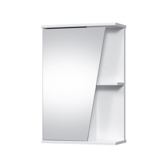 Veidrodinė spintelė Riva SV49K 50 cm kairės pusės, balta