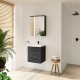 Veidrodinė spintelė Riva SV50-9K 48 cm Woodflow Ash, su apšvietimu