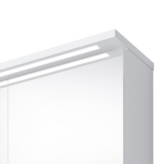 Veidrodinė spintelė Riva SV50-9K 48 cm balta, su apšvietimu