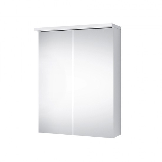 Veidrodinė spintelė Riva SV50-9K 48 cm balta, su apšvietimu