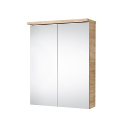 Veidrodinė spintelė Riva SV50-9K 48 cm Sonoma Oak, su apšvietimu