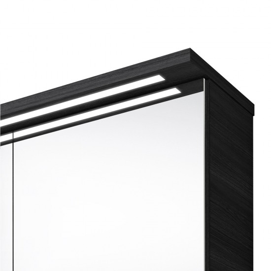 Veidrodinė spintelė Riva SV50-9K 48 cm Woodflow Ash, su apšvietimu