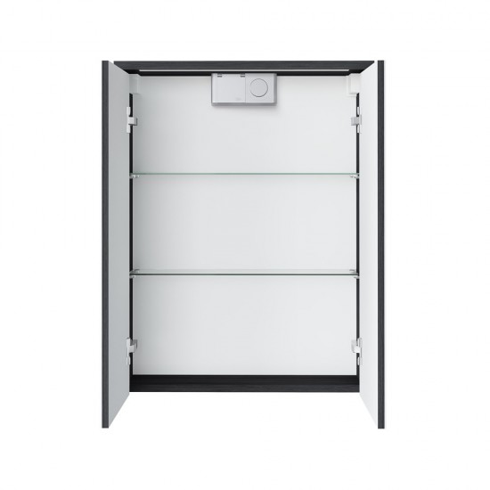 Veidrodinė spintelė Riva SV50-9K 48 cm Woodflow Ash, su apšvietimu