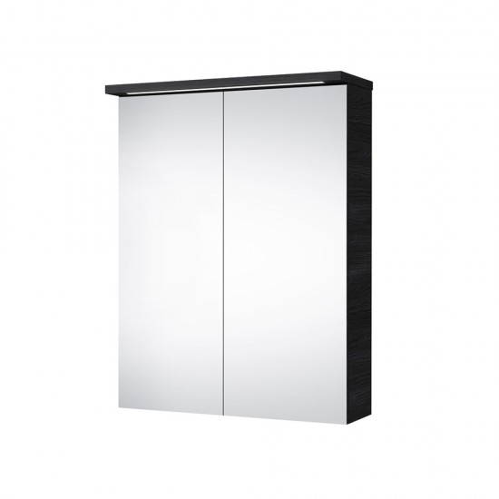 Veidrodinė spintelė Riva SV50-9K 48 cm Woodflow Ash, su apšvietimu