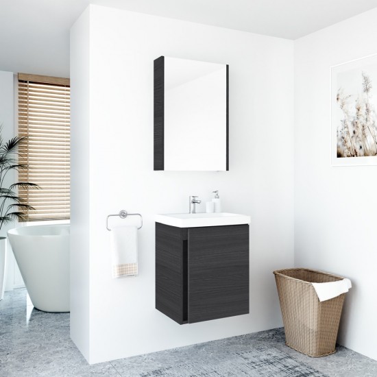 Veidrodinė spintelė Riva SV50A-5E 48 cm Woodflow Ash