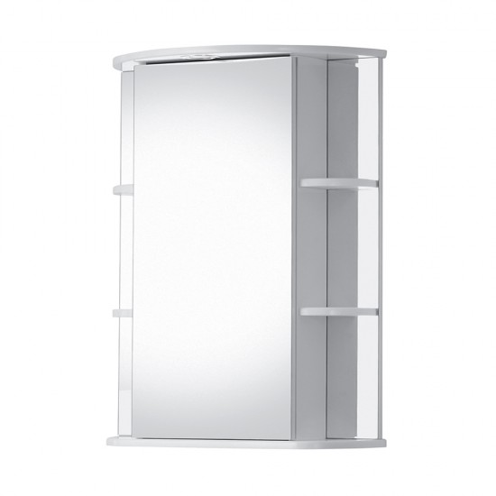 Veidrodinė spintelė Riva SV55-1 55 cm balta, su apšvietimu