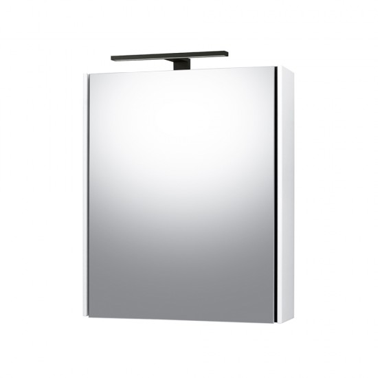 Veidrodinė spintelė Riva SV55-3 55 cm balta, su apšvietimu