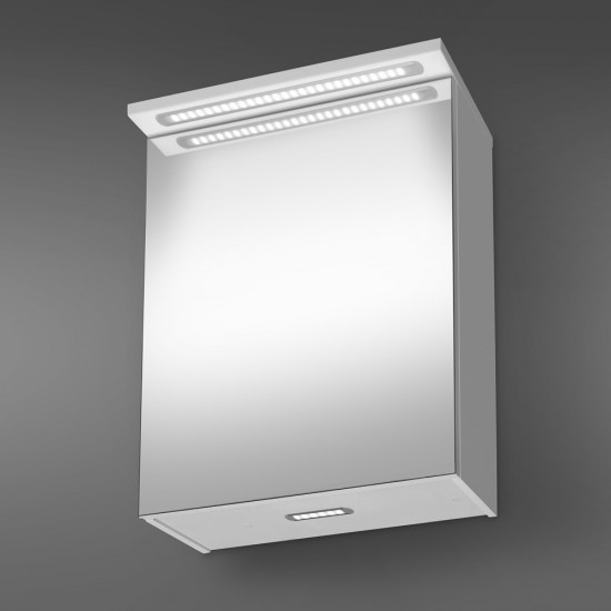 Veidrodinė spintelė Riva SV60C-2 60 cm balta, su apšvietimu