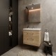 Veidrodinė spintelė Riva SV60C-2 60 cm Sonoma Oak, su apšvietimu