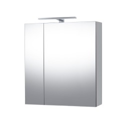 Veidrodinė spintelė Riva SV61-2 60 cm balta, su apšvietimu