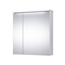 Veidrodinė spintelė Riva SV61F 60 cm balta matinė, su apšvietimu