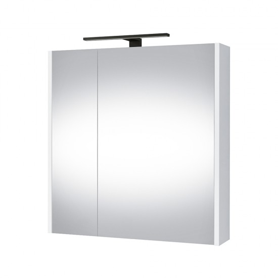 Veidrodinė spintelė Riva SV64E 64 cm balta, su apšvietimu