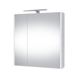 Veidrodinė spintelė Riva SV64E 64 cm balta, su apšvietimu