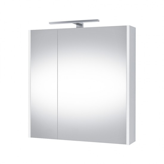 Veidrodinė spintelė Riva SV64E 64 cm balta, su apšvietimu