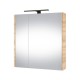 Veidrodinė spintelė Riva SV64E 64 cm Sonoma Oak, su apšvietimu