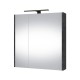Veidrodinė spintelė Riva SV64E 64 cm Woodflow Ash, su apšvietimu
