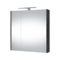 Veidrodinė spintelė Riva SV64E 64 cm Woodflow Ash, su apšvietimu