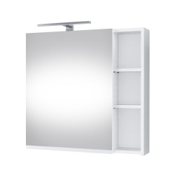 Veidrodinė spintelė Riva SV70-6 68 cm balta matinė, su apšvietimu