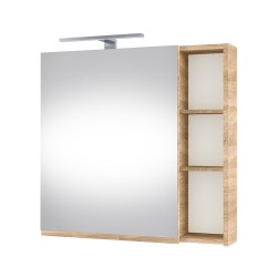 Veidrodinė spintelė Riva SV70-6 68 cm Sonoma Oak, su apšvietimu