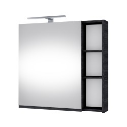 Veidrodinė spintelė Riva SV70-6 68 cm Woodflow Ash, su apšvietimu