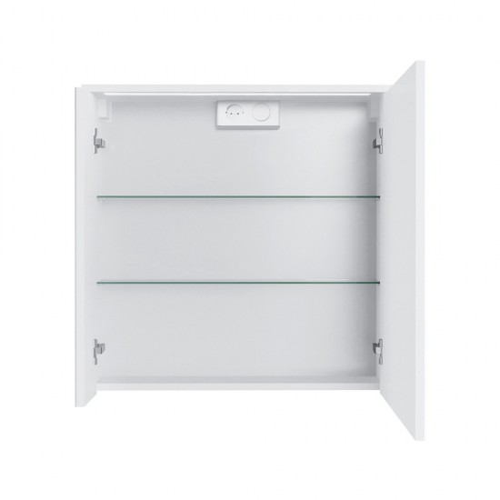 Veidrodinė spintelė Riva SV70C 68 cm balta, su apšvietimu