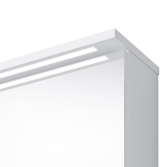 Veidrodinė spintelė Riva SV70C 68 cm balta, su apšvietimu