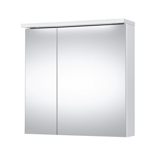 Veidrodinė spintelė Riva SV70C 68 cm balta, su apšvietimu