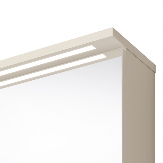 Veidrodinė spintelė Riva SV70RV-2 68cm Beige matinė, su apšvietimu