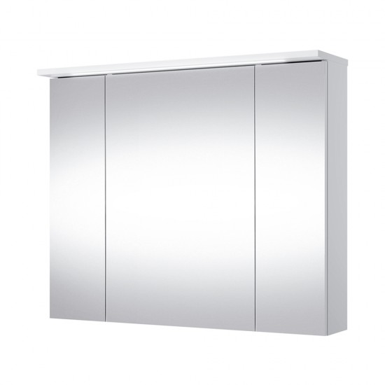 Veidrodinė spintelė Riva SV80-3 80 cm balta, su apšvietimu