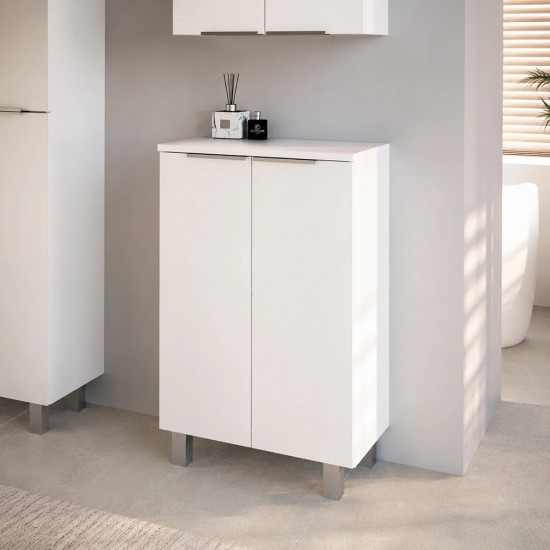 Ūkinė spintelė Riva UA50RV-3 50 cm balta, pastatoma 
