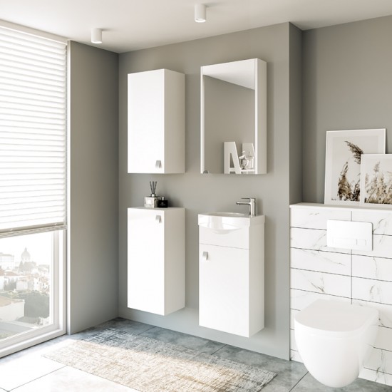 Ūkinė spintelė Riva UA32-11 32 cm balta 