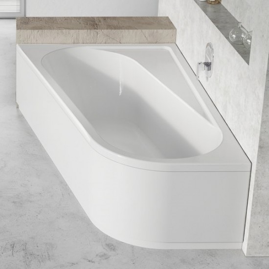 Akrilinė vonia Ravak Chrome 160 x 105 cm kairės pusės balta, komplektas