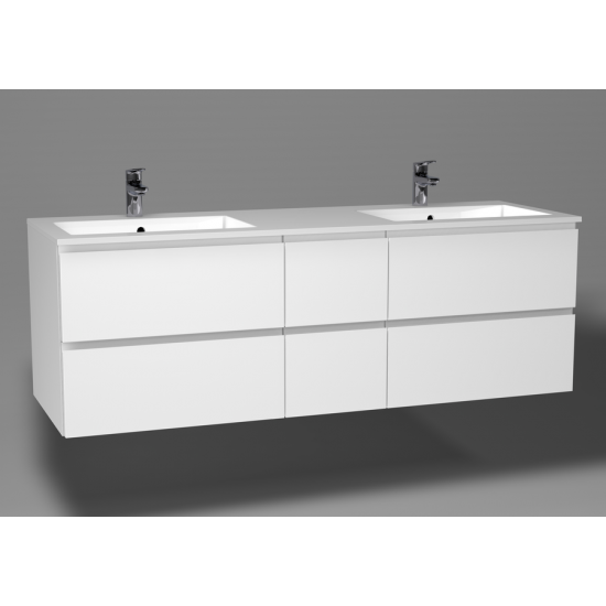 Spintelė voniai Blu Varia II 150 cm su dvigubu praustuvu