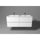 Spintelė voniai Blu Varia II 120 cm su dvigubu praustuvu Spintelė voniai Blu Varia II 120 cm su dvigubu praustuvu
