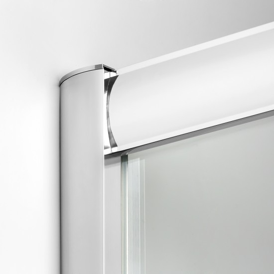 Dušo kabina New Trendy Varia DS 100 x 80 x 190 cm blizgus chromas, skaidrus stiklas