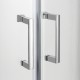 Dušo kabina New Trendy Varia DS 100 x 80 x 190 cm blizgus chromas, skaidrus stiklas