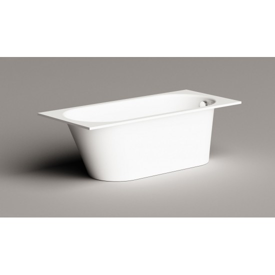Akmens masės vonia Paa Vario L 170 x 75 cm, balta