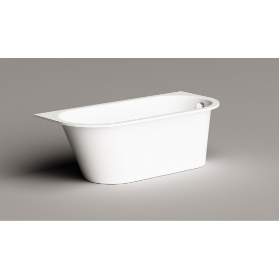 Akmens masės vonia Paa Vario L 166 x 75 cm, balta, AD kampai