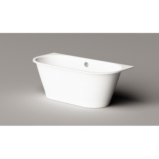 Akmens masės vonia Paa Vario XL 175 x 80 cm, balta, AD kampai