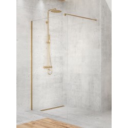 Dušo sienelė New Trendy Velio 90 x 200 cm aukso matinė