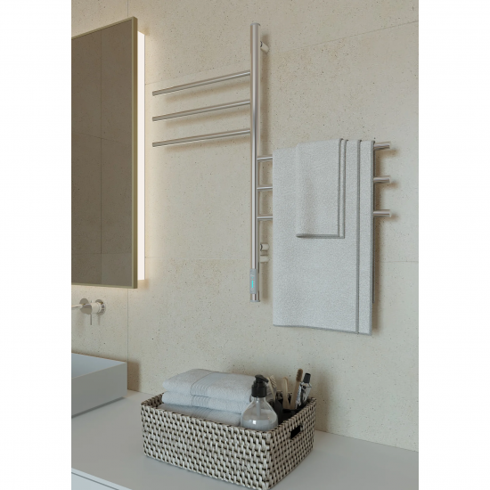 Elektrinis rankšluosčių džiovintuvas Nemo Lux Vertical 6 80 x 40 cm chromuotas Elektrinis rankšluosčių džiovintuvas Nemo Lux Vertical 6 80 x 40 cm chromuotas